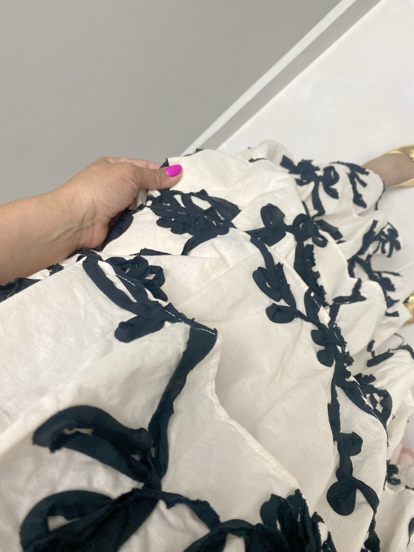 Jacquard Floral Midi Dress