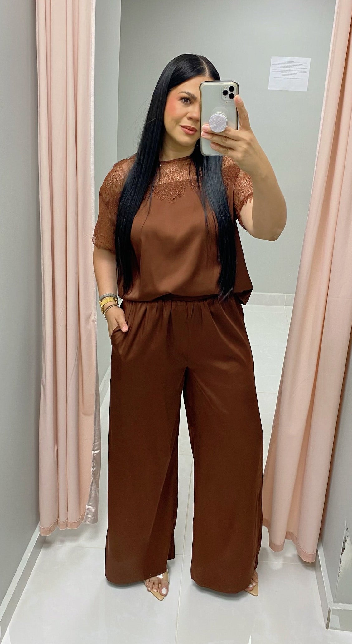 Norma Chocolate Pant Set