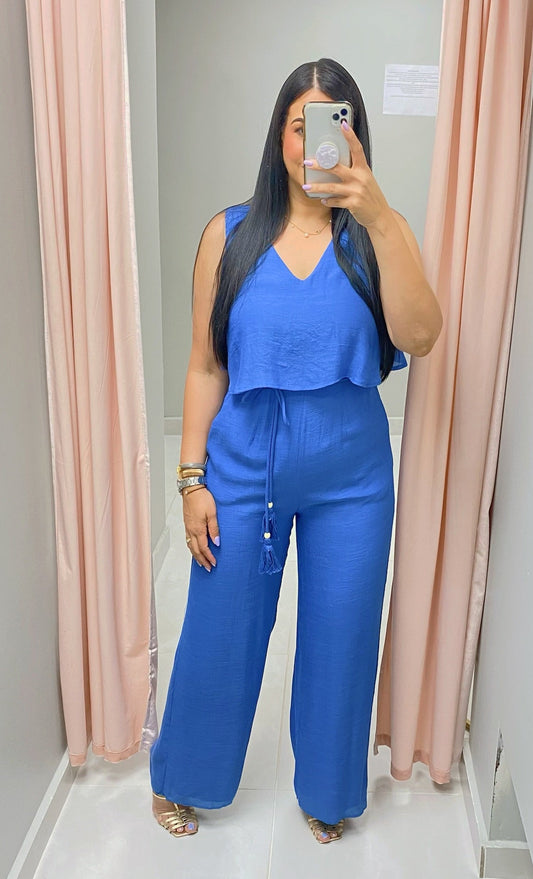 Cecille Blue Jumpsuit