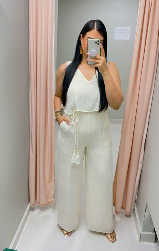 Cecille White Jumpsuit