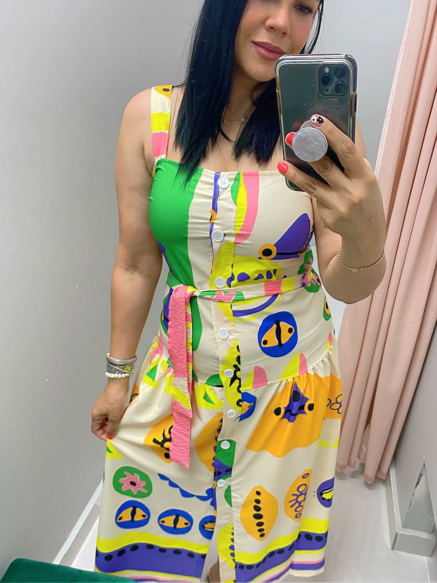 Pop Art Maxi Dress