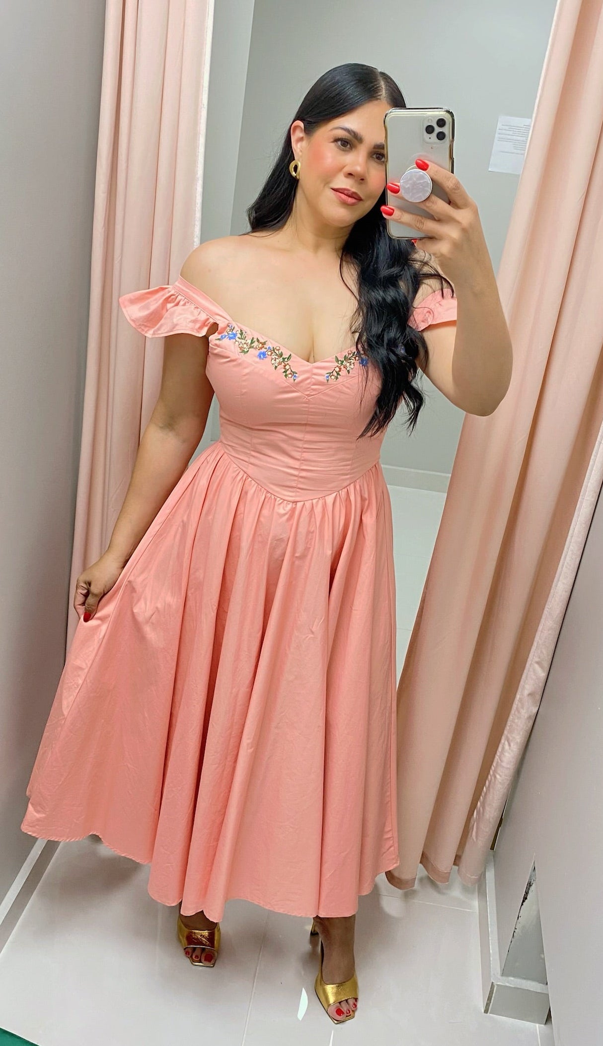 Rosé Bloom Dress