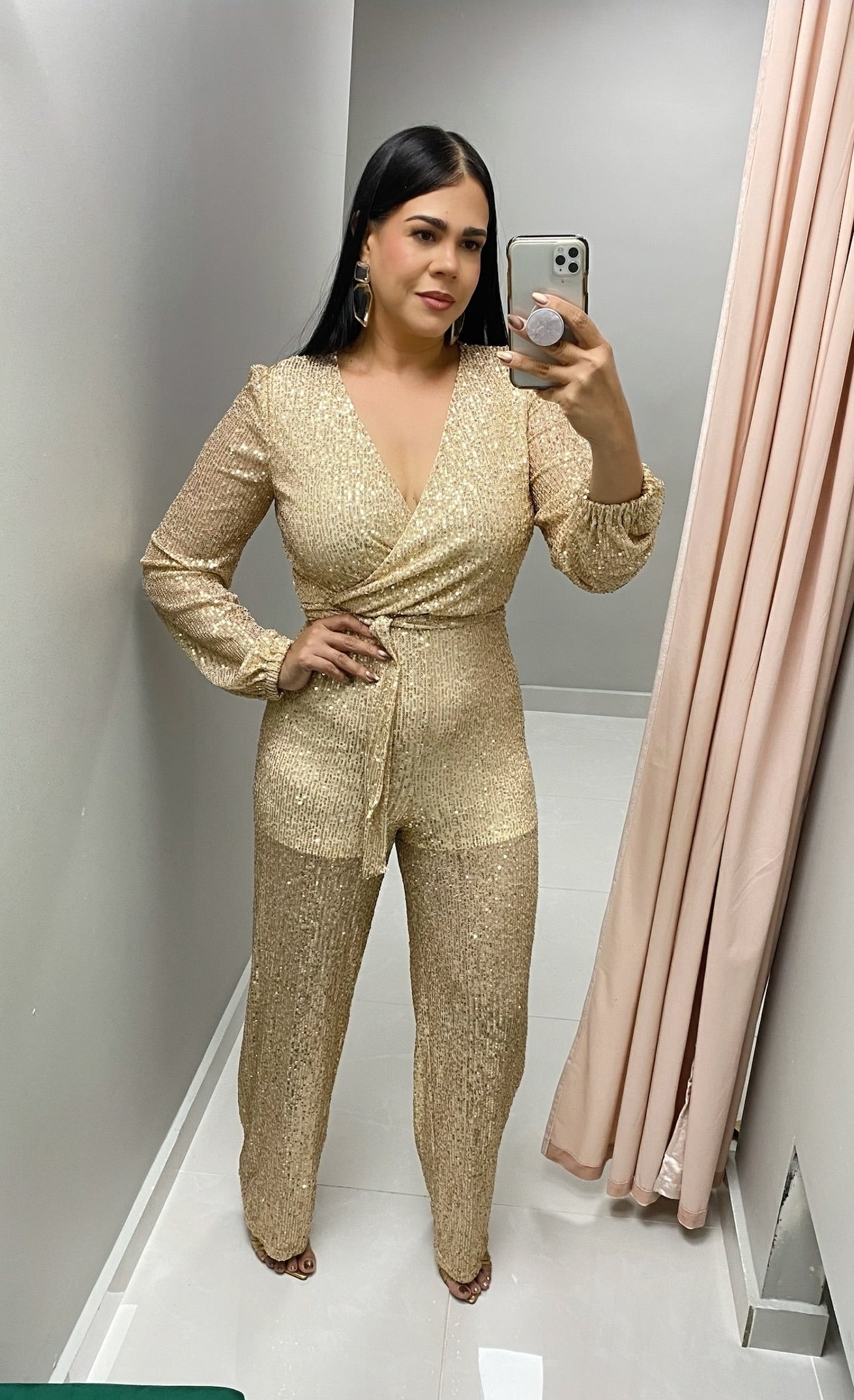 Golden Sequins Jumpsuit