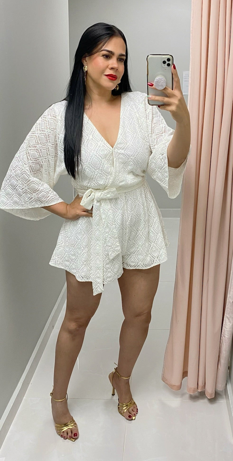 White Lace Romper
