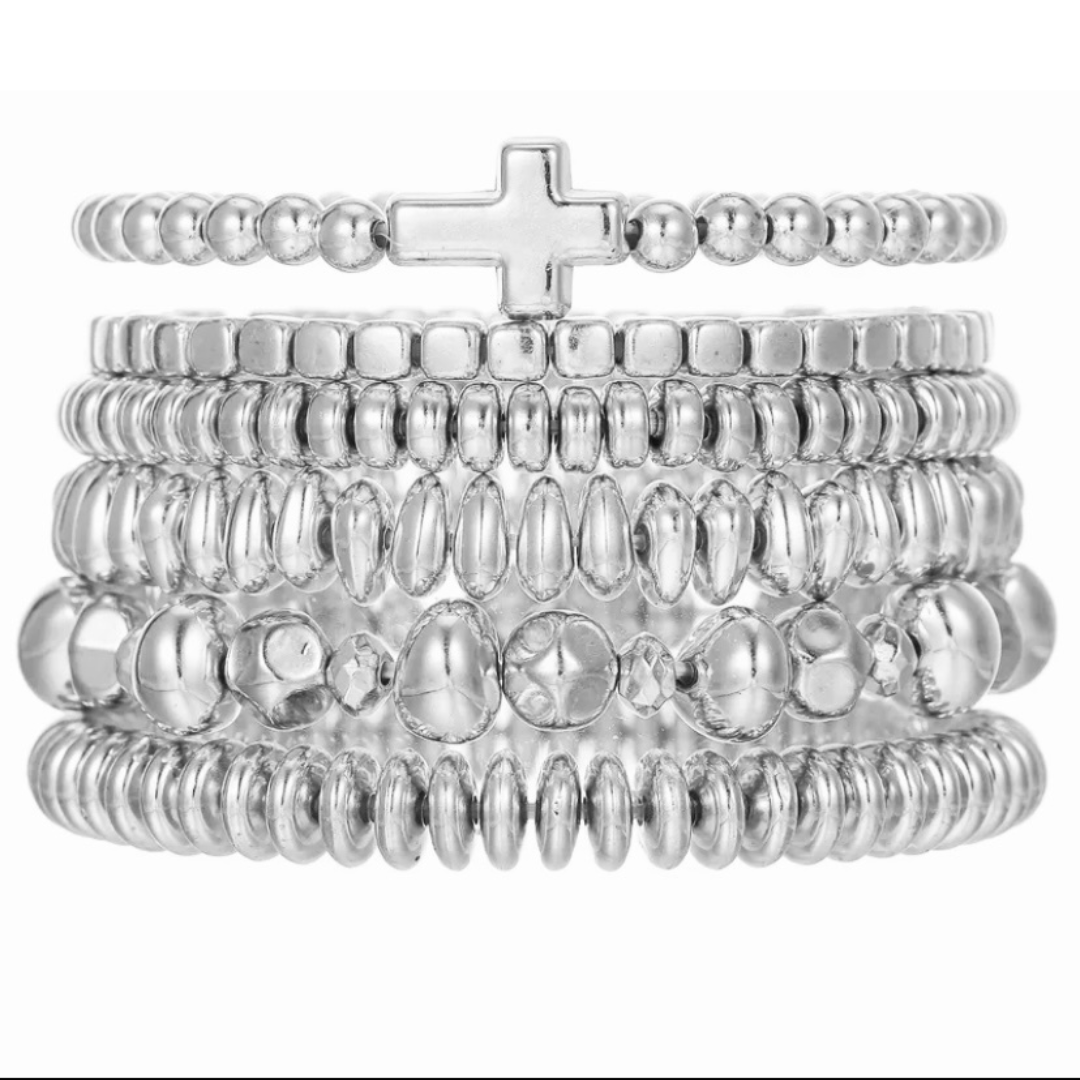 Gold or Silver Beads Bracelets