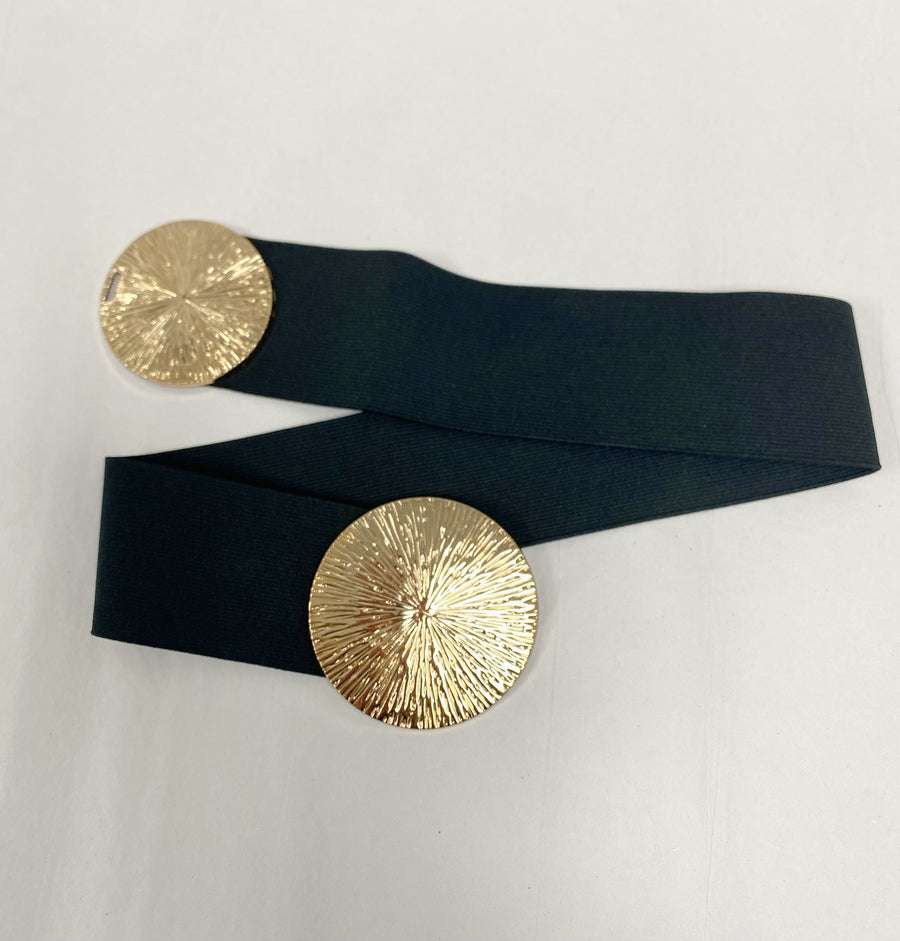 Circle Gold Buckle Belt