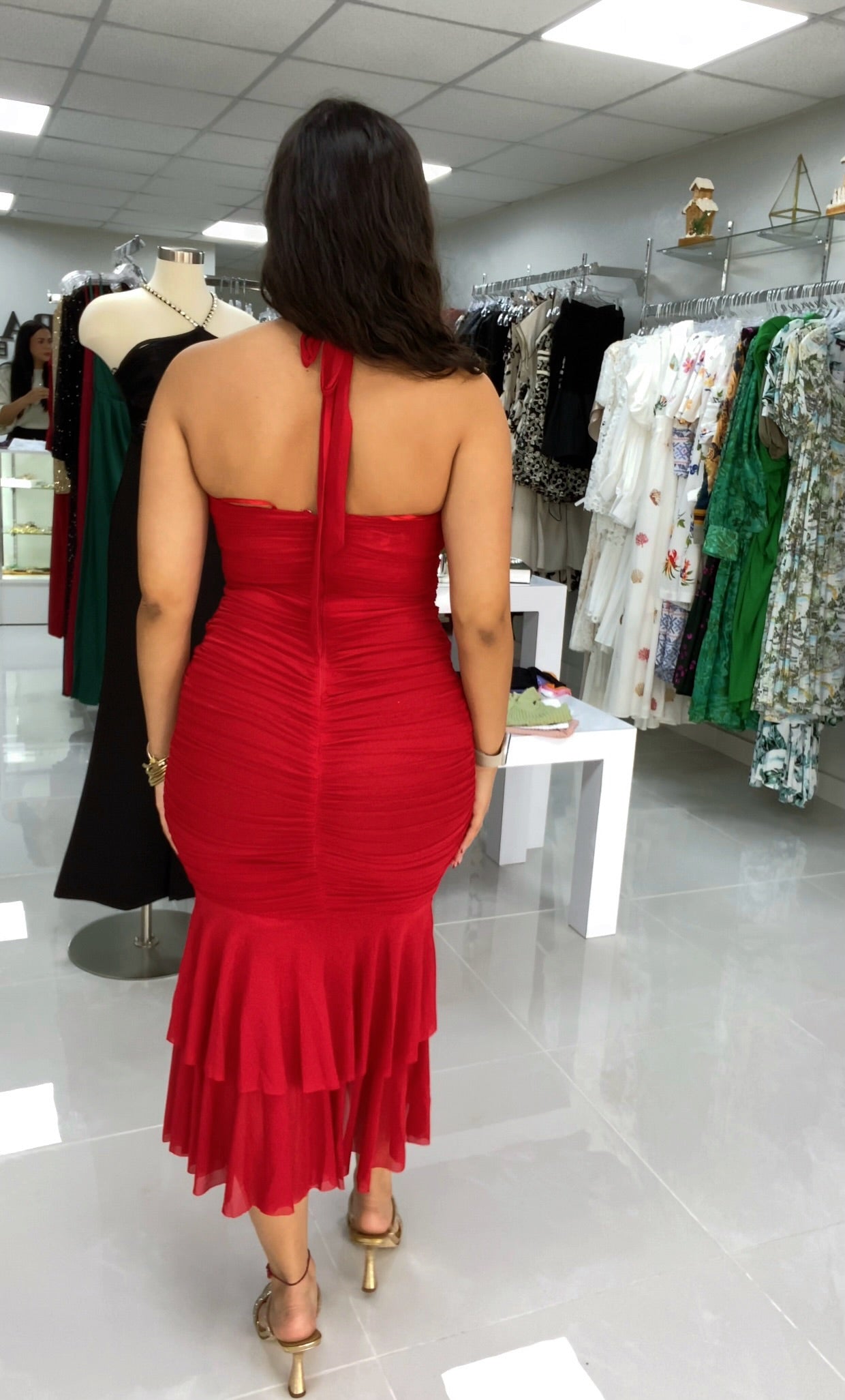 La Rouge Midi Dress