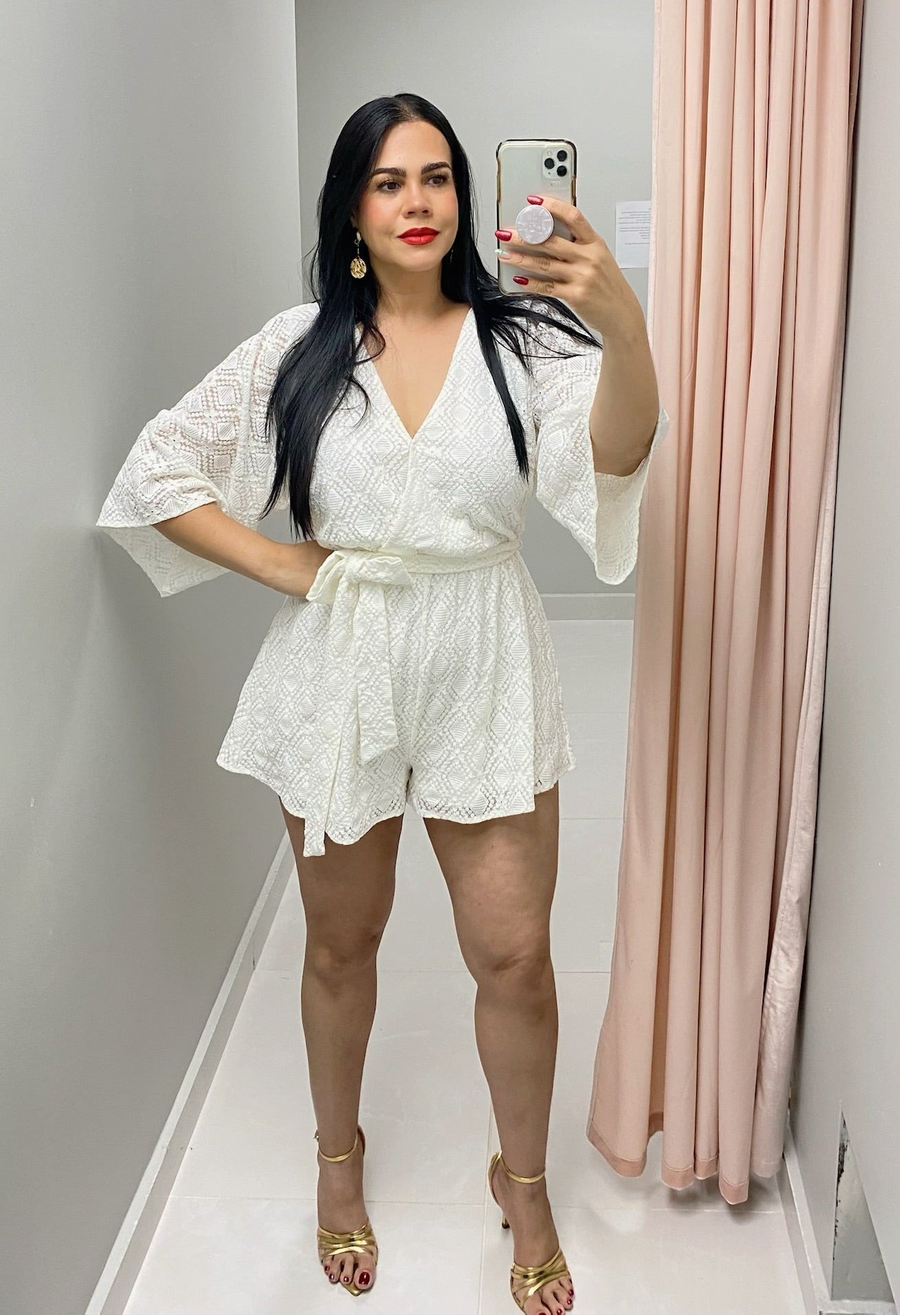 White Lace Romper