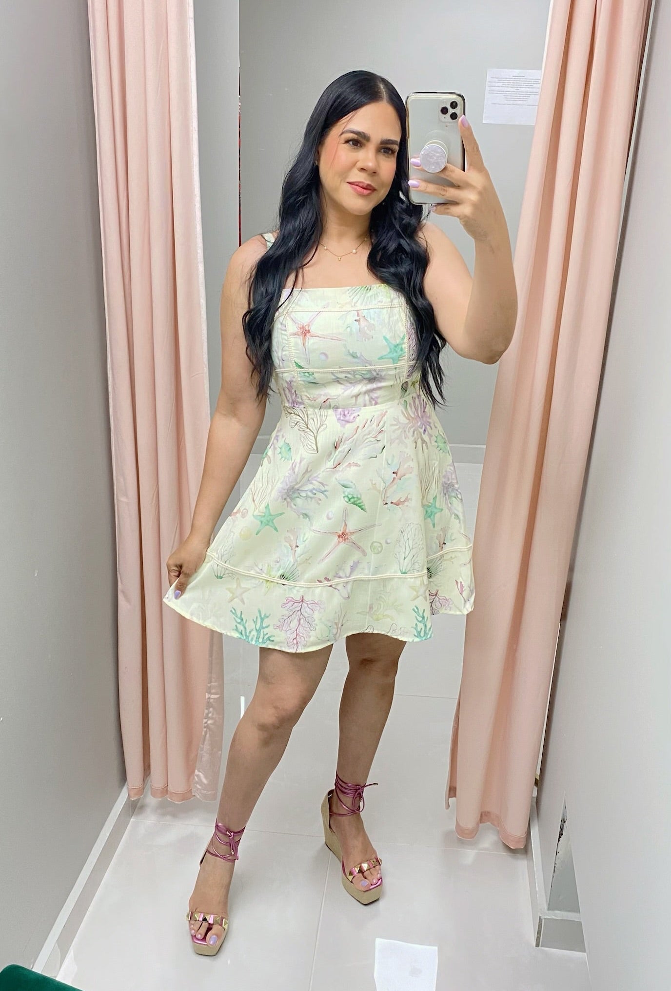 Coral Mini Dress
