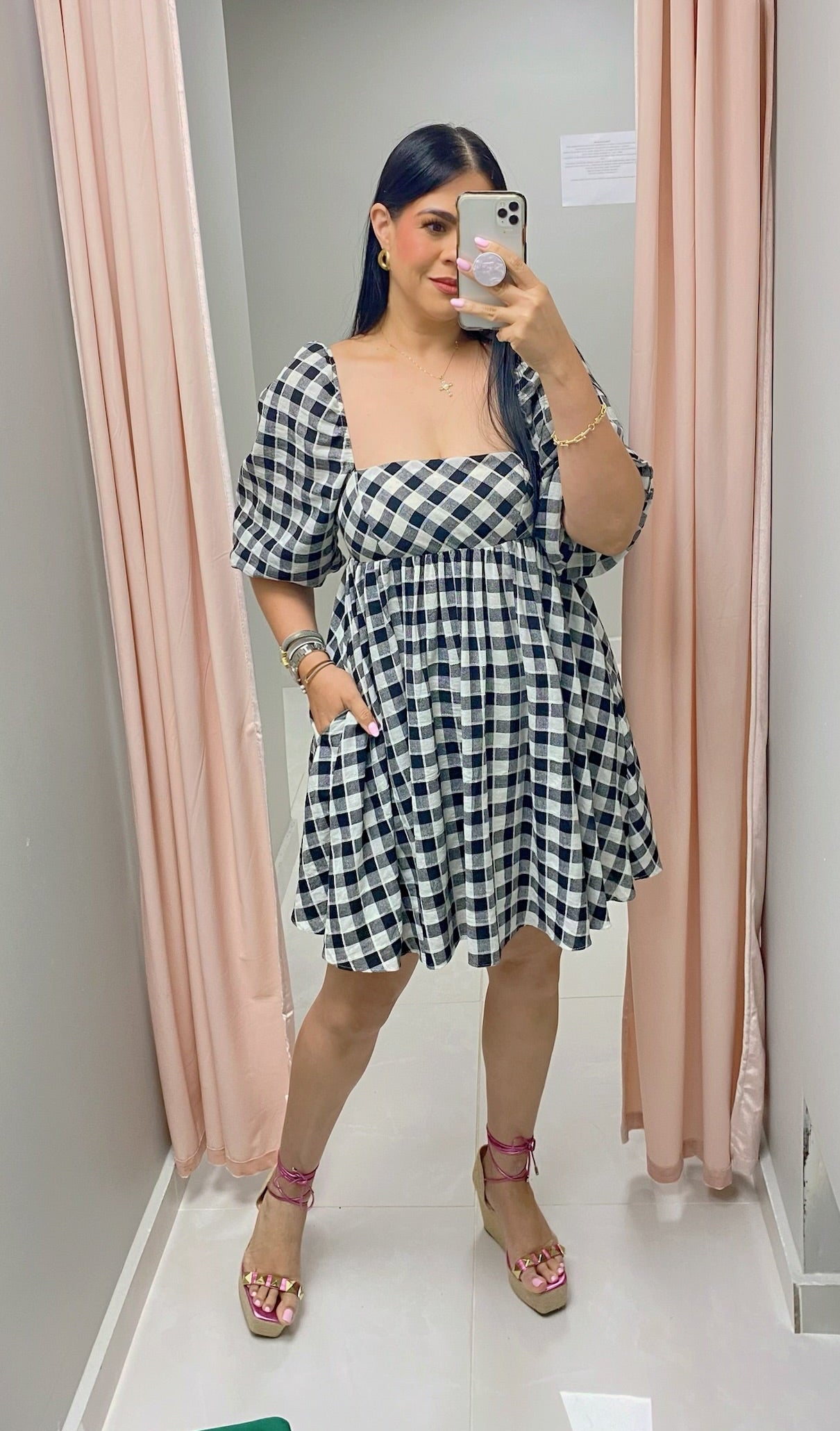 Gianna Gingham Dress
