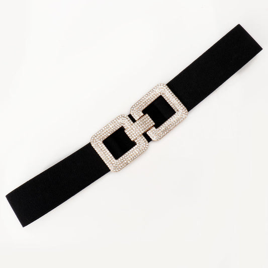 Gold & Crystals Buckle Belt