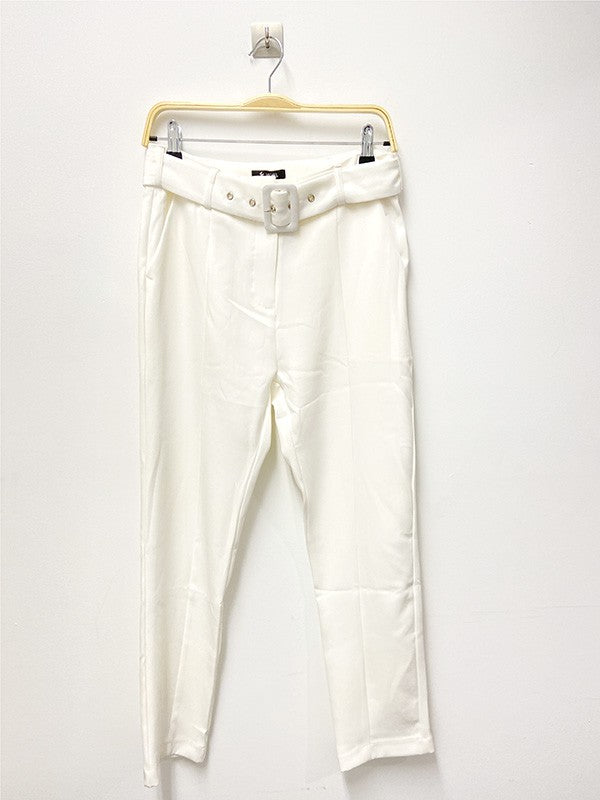 White Cropped Pants