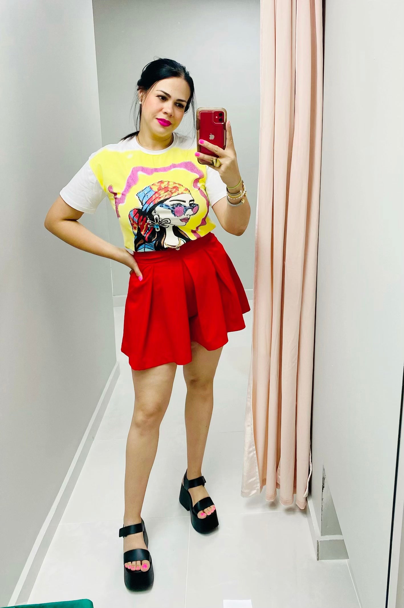 Lime Graphic Girl T-Shirt