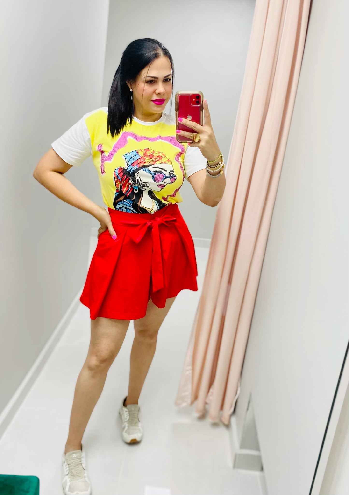 Lime Graphic Girl T-Shirt