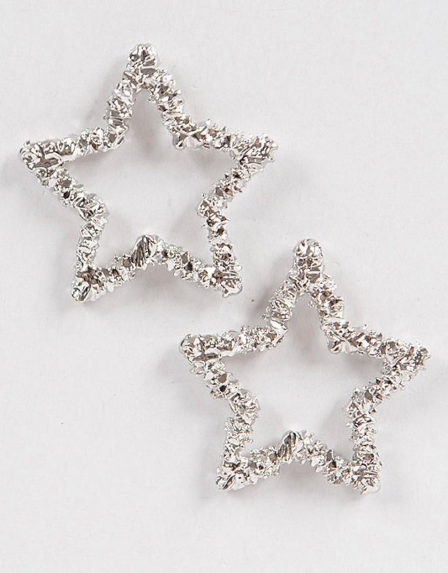 Glitter Star Earrings