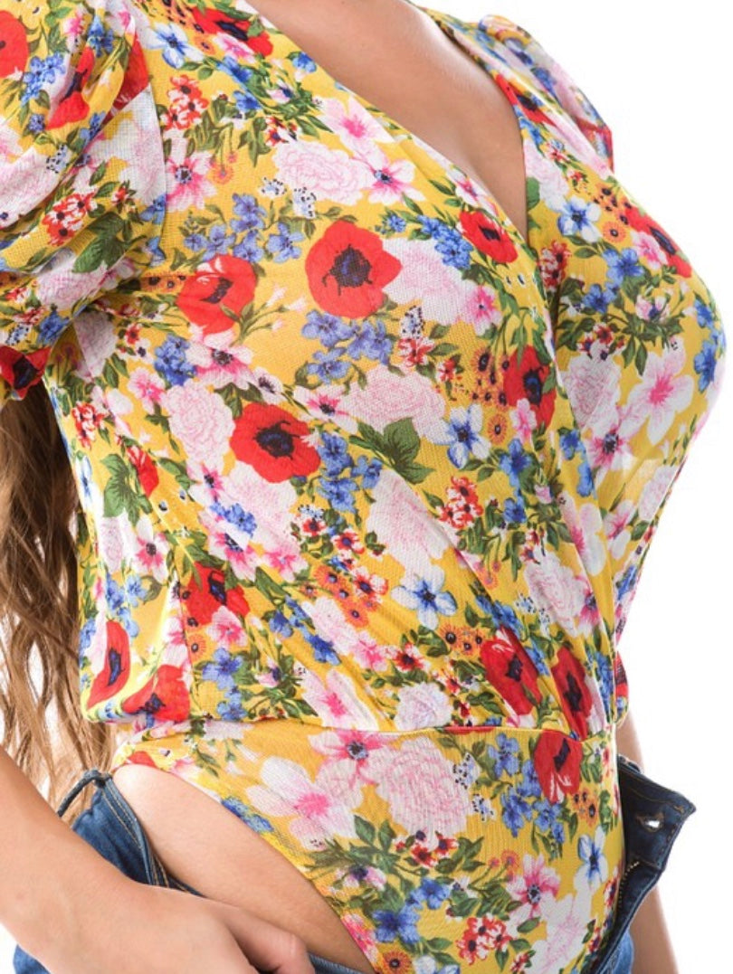 Floral Print Bodysuit