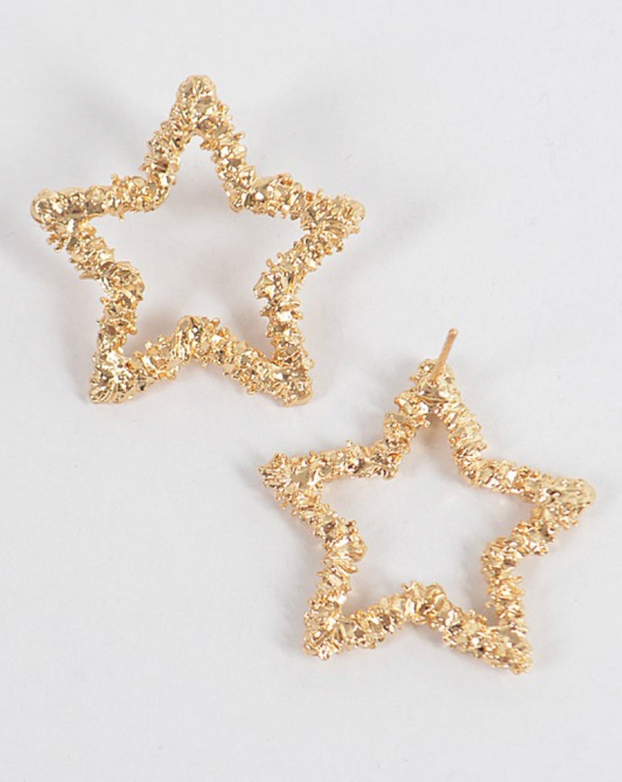 Glitter Star Earrings