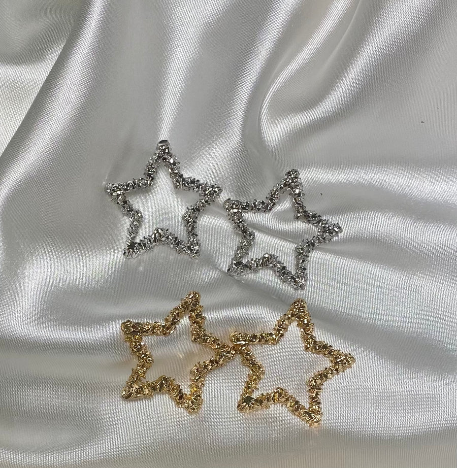 Glitter Star Earrings