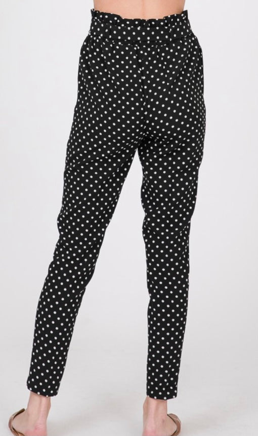 White Polka Dot Pant