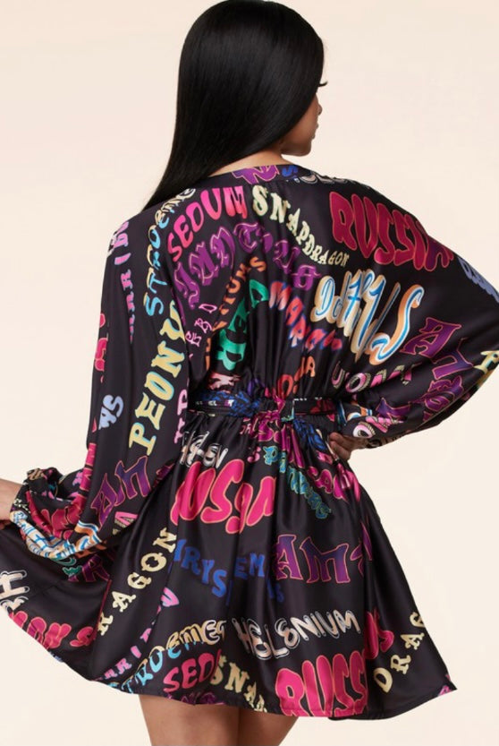 Graffiti Word Art Dress