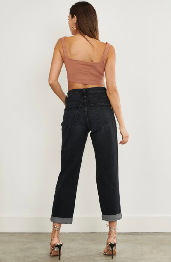 Vintage Black Boyfriend Jeans