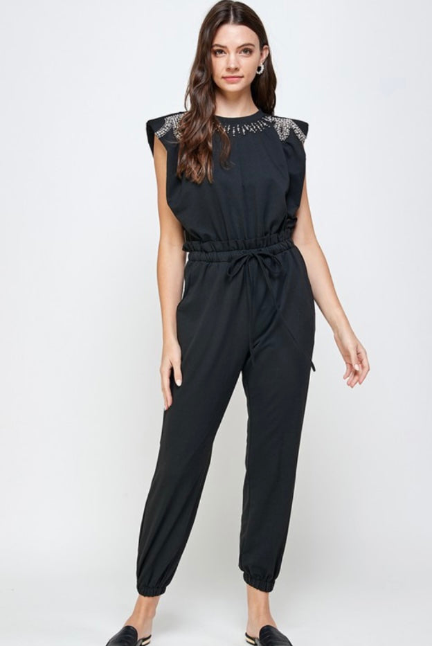 Jewel Detail Jumpsuit