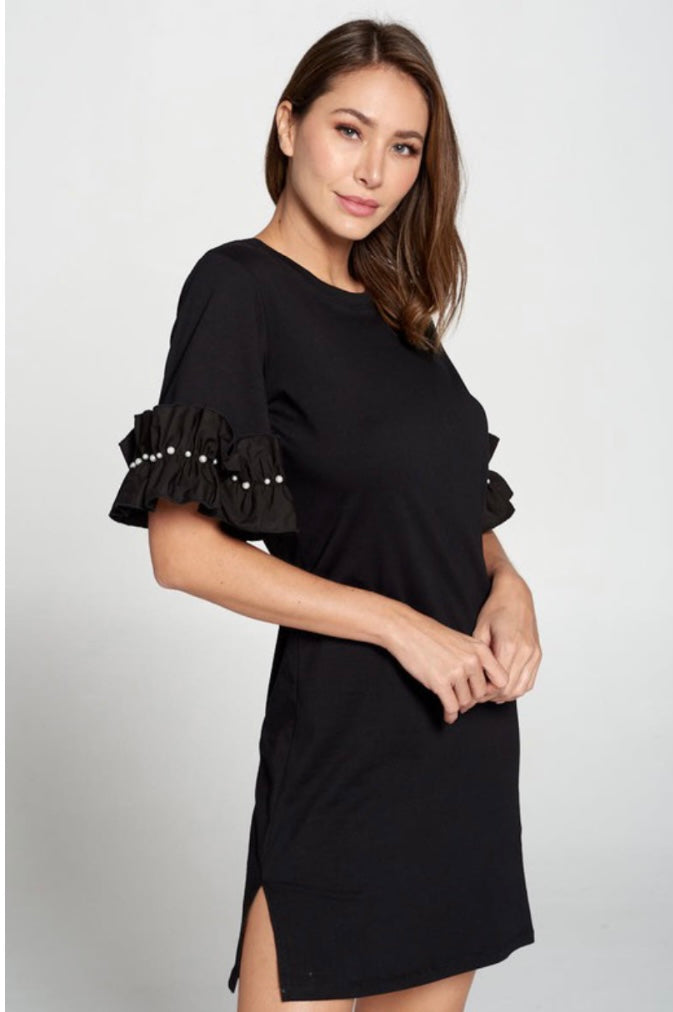 Ruffle Sleeve Dress