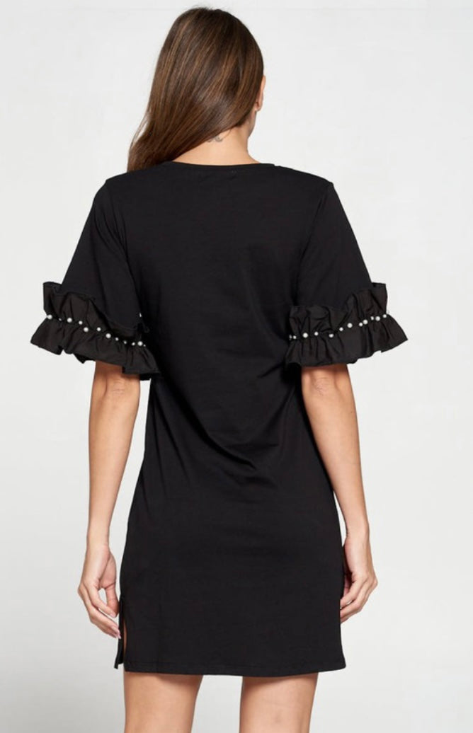 Ruffle Sleeve Dress