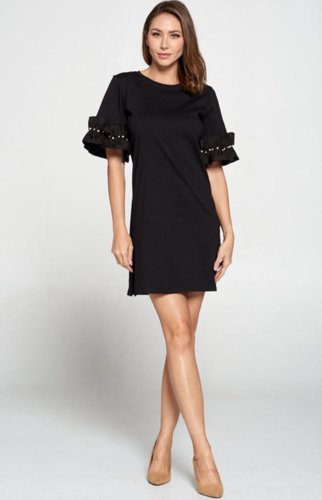 Ruffle Sleeve Dress