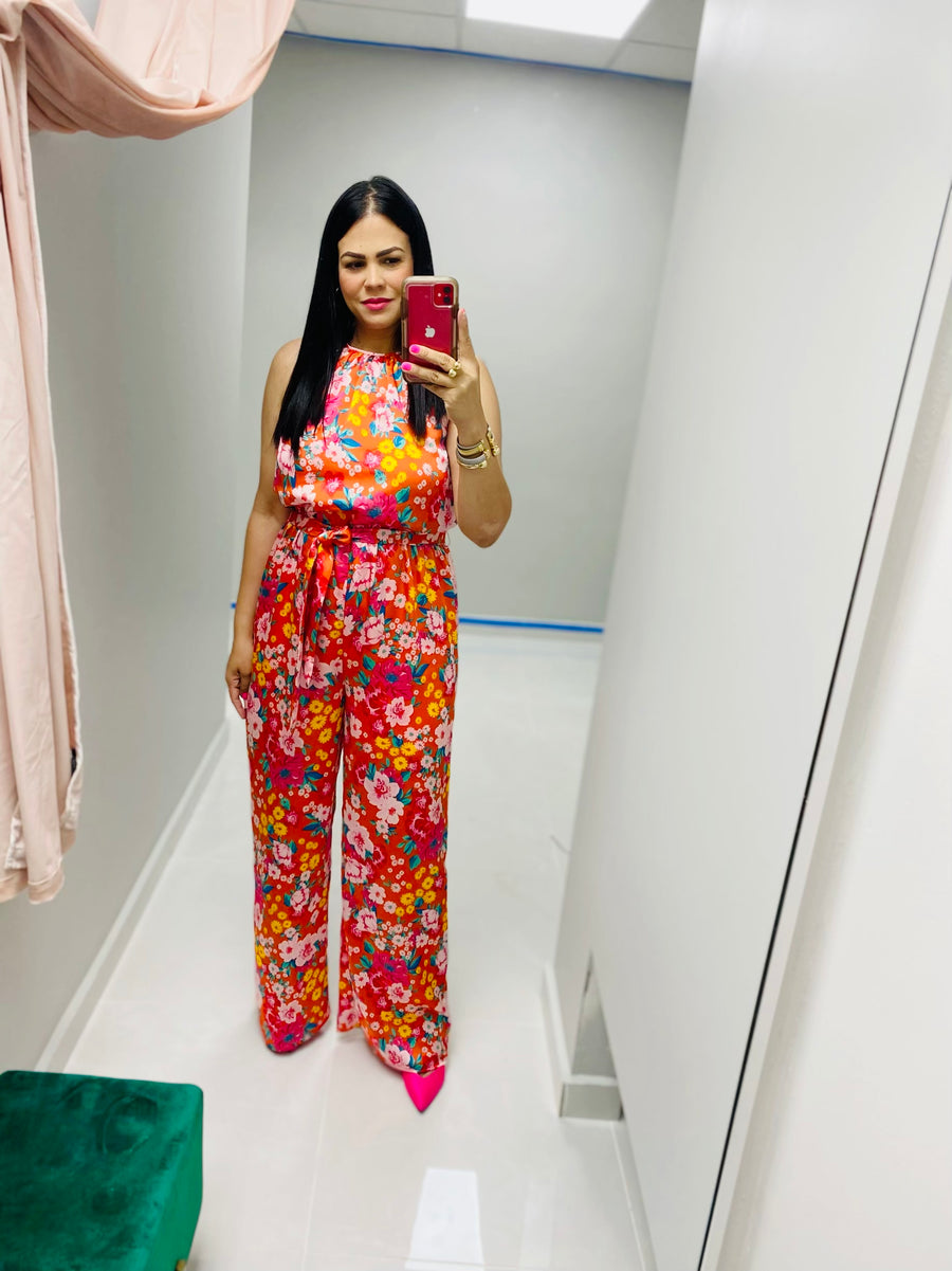 Jade Floral Jumpsuit