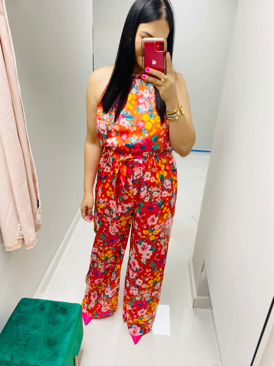 Jade Floral Jumpsuit