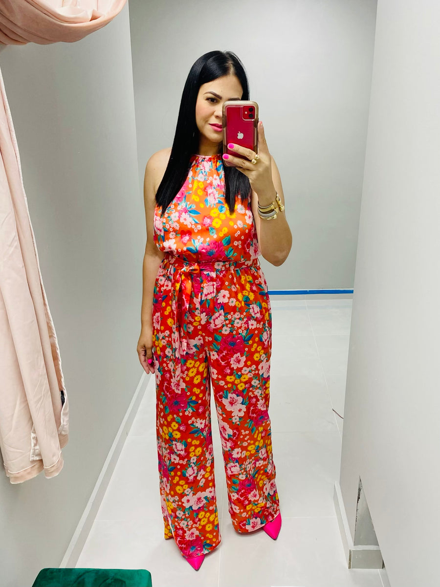 Jade Floral Jumpsuit