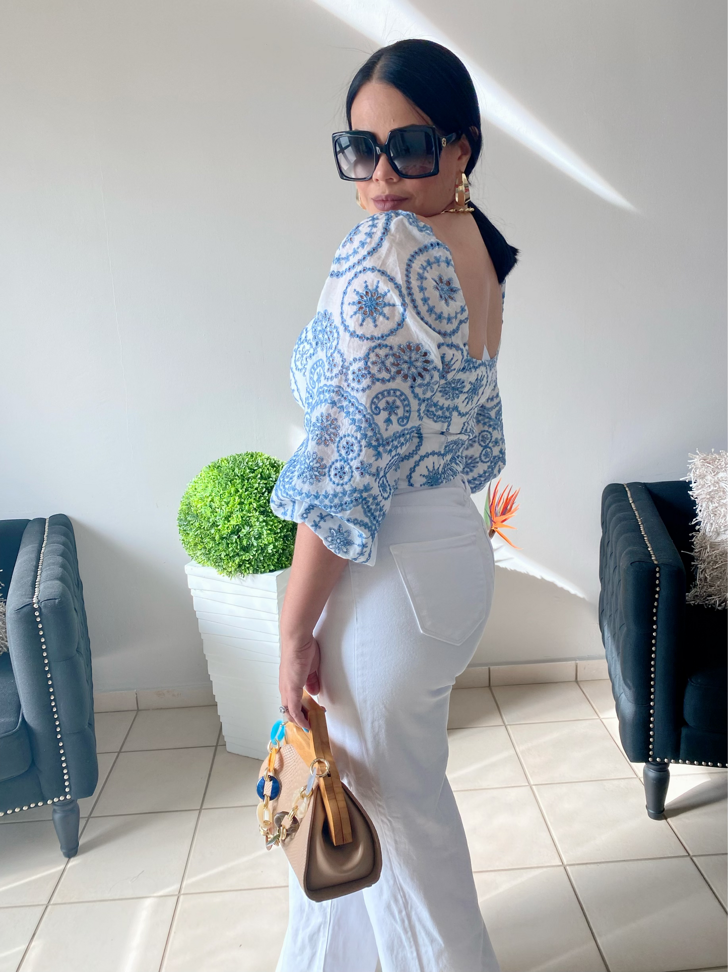 Adelaide Eyelet Blouse