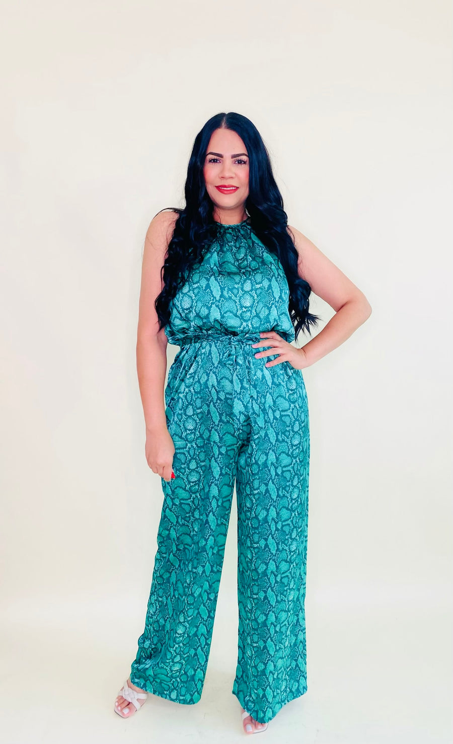 Gwen Snake Print Jumpsuit