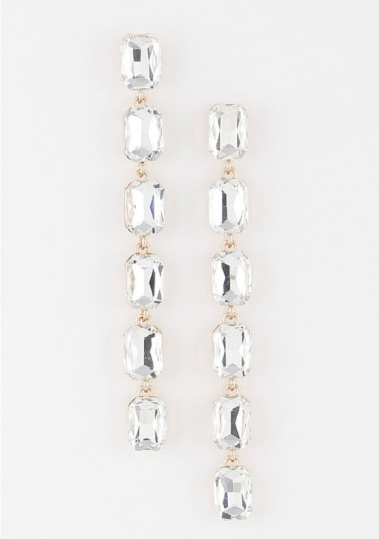 Rhinestone Drop Earrings