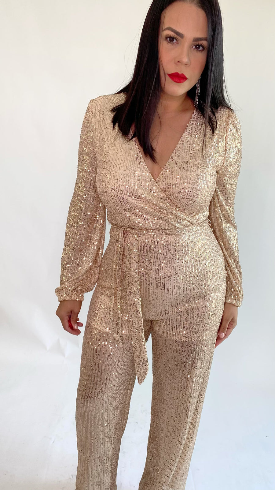 Golden Sequins Jumpsuit