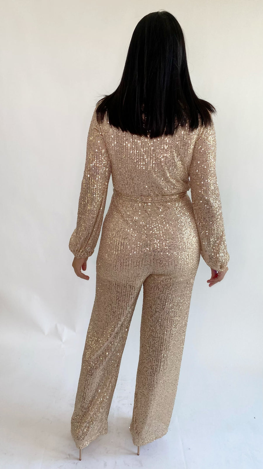 Golden Sequins Jumpsuit