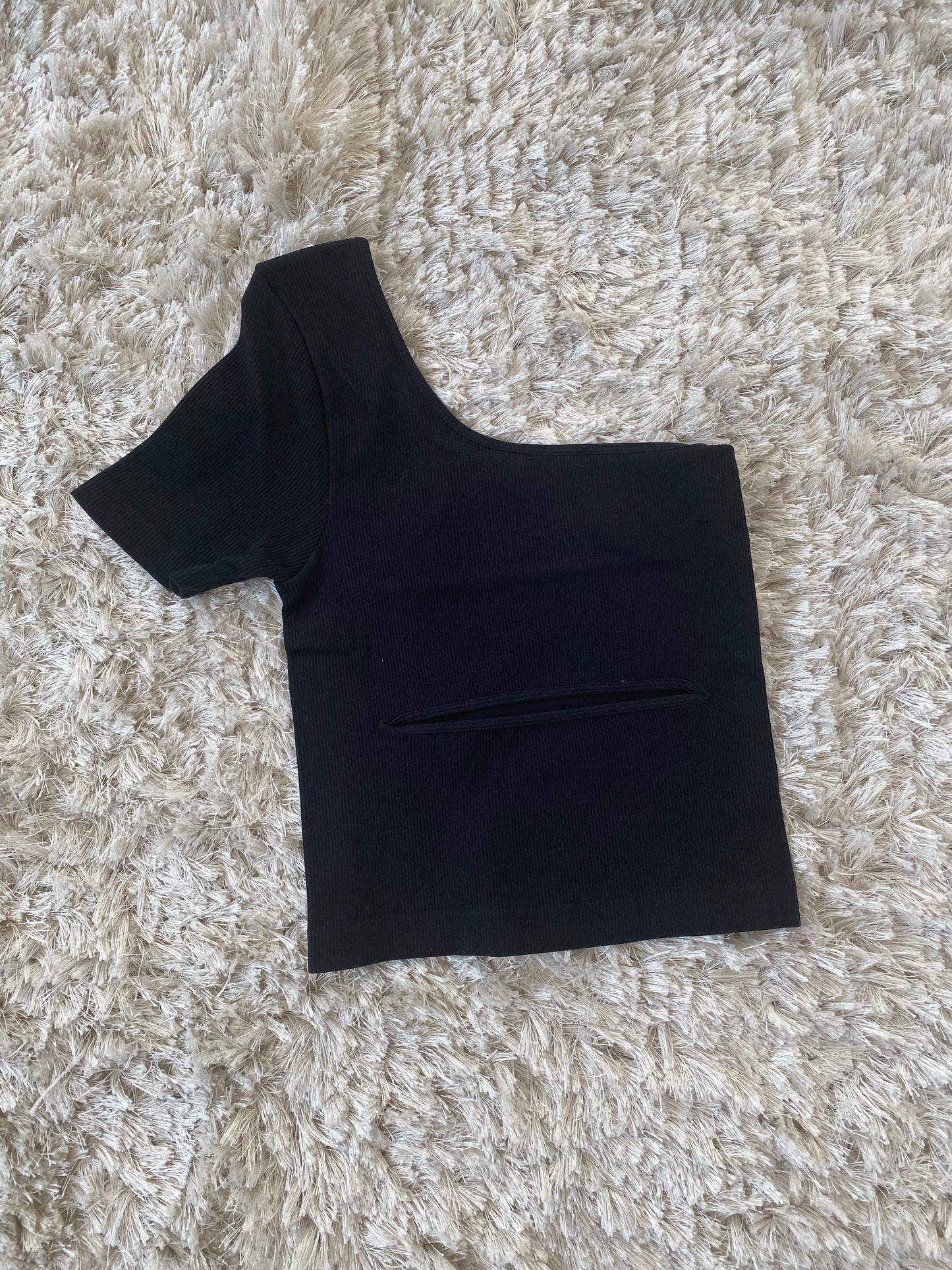 One Shoulder Cut Out Basic