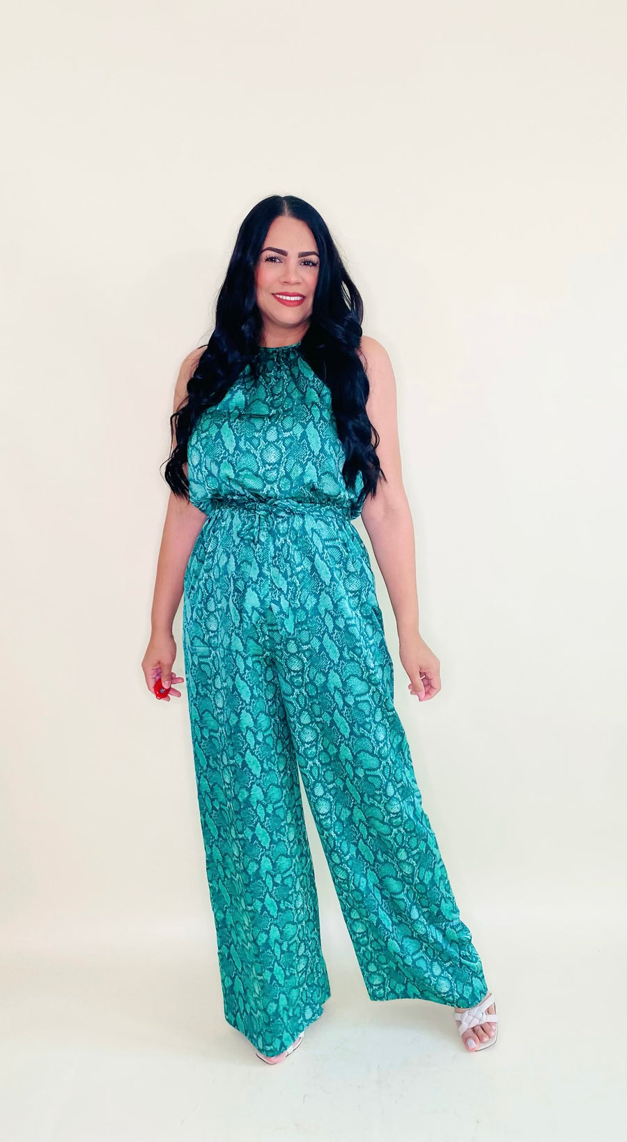 Gwen Snake Print Jumpsuit