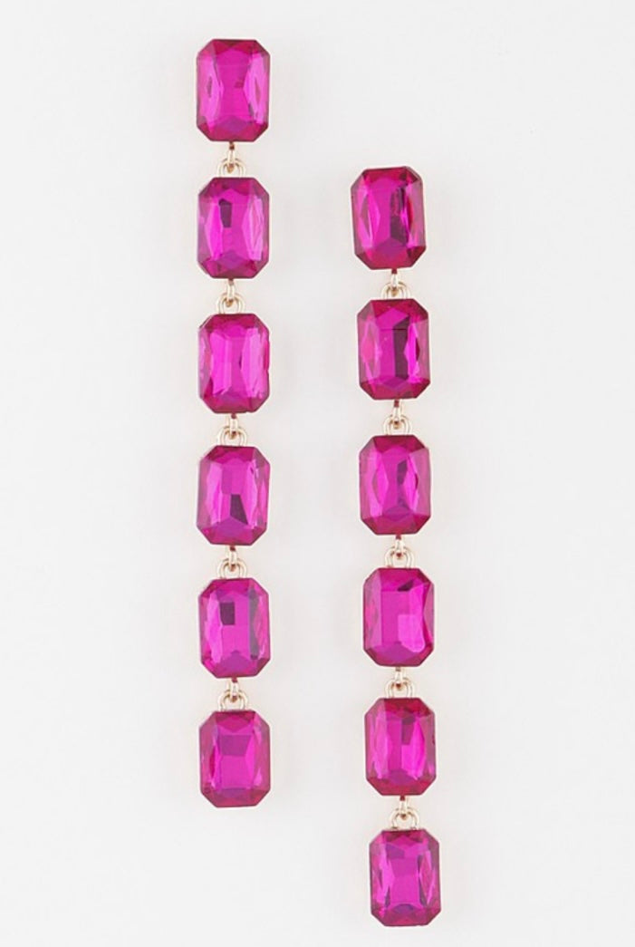 Rhinestone Drop Earrings