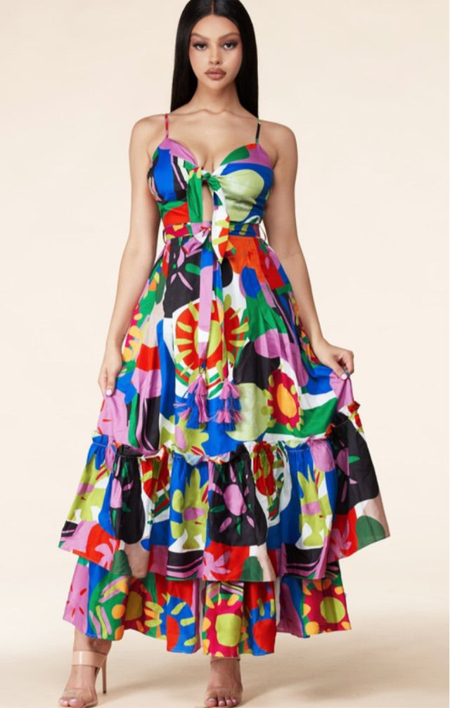 Abstract  Maxi Dress