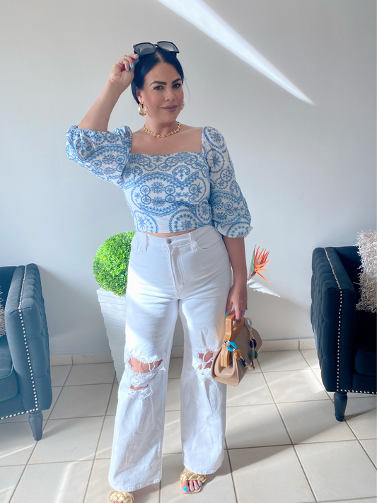 Adelaide Eyelet Blouse